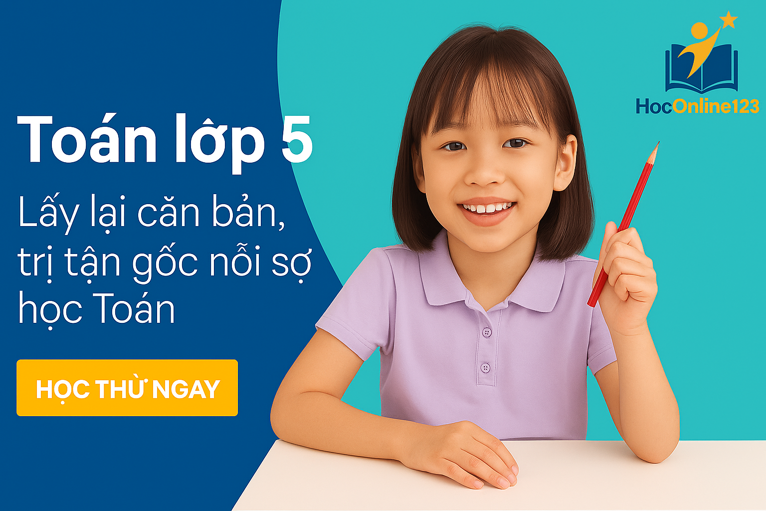 Học toán online 123 - Học sinh vui học Toán online lớp 5