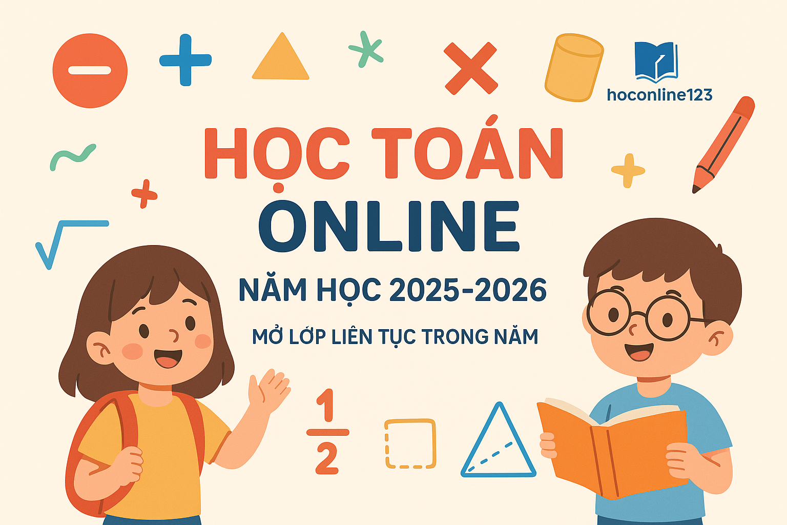 Học toán online 123 - hết sợ học toán