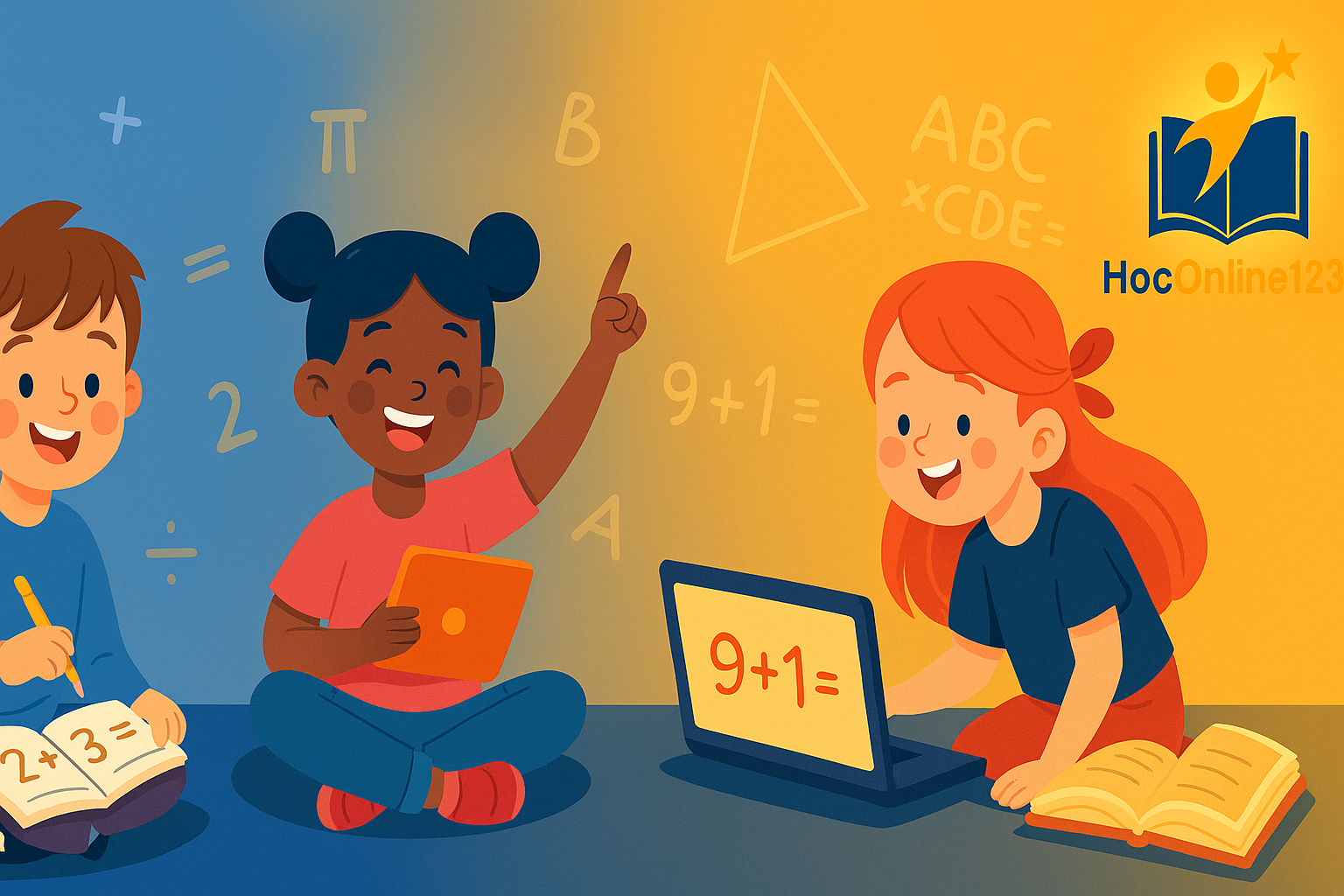 Học toán online 123 giúp bạn tiến bộ từng ngày
